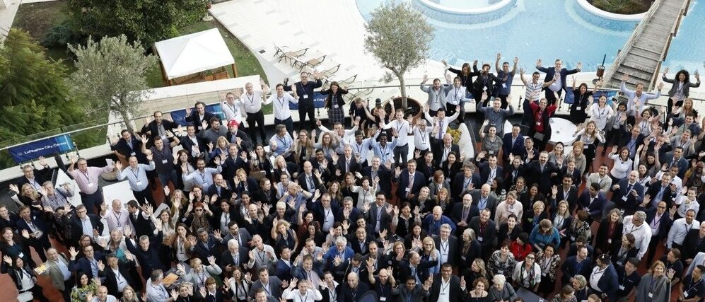 Equipo global de expertos de Lufthansa City Center reunidos en el Global Forum, representando la red internacional de Nilen Travel.