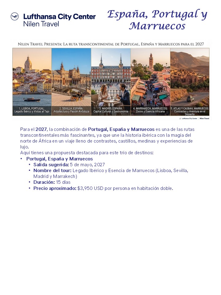 Banner Promoviendo programa a Portugal, España y Marruecos